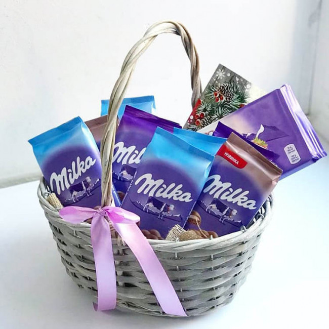 Корзинка Milka
